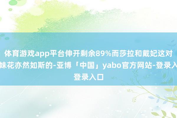 体育游戏app平台伸开剩余89%而莎拉和戴妃这对姐妹花亦然如斯的-亚博「中国」yabo官方网站-登录入口